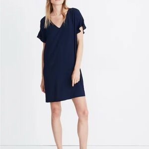 Madewell Ruffle Sleeve Easy Dress